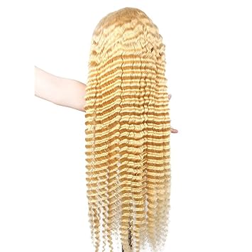 #613 Blonde Deep Wave Lace Wigs 13x4 Virgin Human Hair Wigs