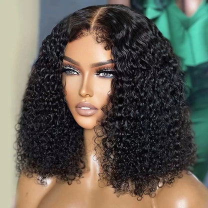 Brazilian Hair Deep Wave Headband Wig None Lace Glueless Human Hair Wigs Regular